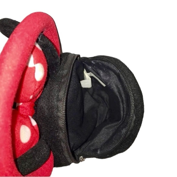 Disney Minnie Mouse Plush Face Purse Disney Gurl’s Purse Handbag - Picture 2 of 6